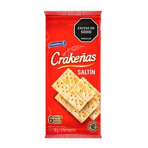 Galletas Crakeñas Saltin 150g (25g x 6)