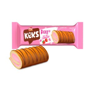 Rollo Keks con Crema Fresa 55g