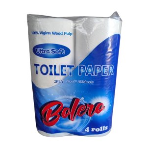 Papel Sanitario Toilet Paper Bolero 4u