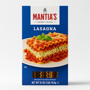 Pasta de Lasaña Mantia´s 454g