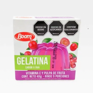 Gelatina Sabor Uva Boom 40g