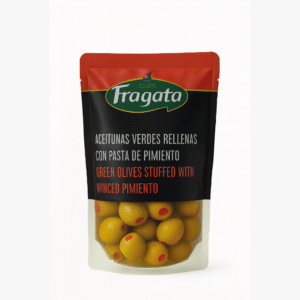 Aceitunas Verdes Rellenas con Pasta de Pimiento Fragata 160g