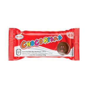 Galletas sabor chocolate con relleno fresa Chocorisas 39g