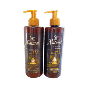Juego de Champú y Acondicionador  Natural Oro Líquido sin Sal (400 ml)