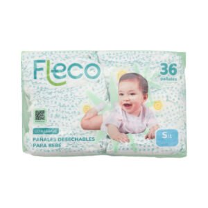 Pañales para Bebe Fleco talla S/1 36u
