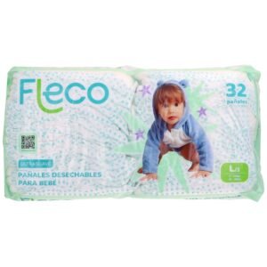 Pañales para Bebe Fleco talla L/3 32u