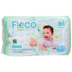 Pañales para Bebe Fleco talla S/1 36u