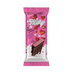 Wafer Milky Relleno de Fresa 50g