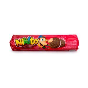 Galletas Nikito de Chocolate con Relleno de Fresa 120g