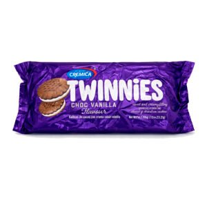 Paquete de Galletas Cremica Twinnies Chocolate Relleno de Vainilla 276g