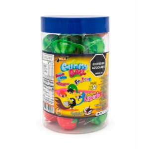 Pote de Gummy Ball Fruticas 30u