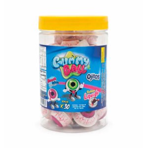Pote de Gummy Ball Ojitos 30u