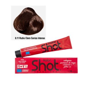 Tinte 8.11 Rubio Claro Cenizo Intenso Kolor Shot 90g