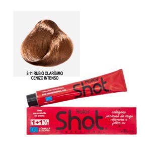 Tinte 9.11 Rubio Clarisimo Cenizo Intenso Kolor Shot 90g
