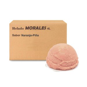 Caja de Helado Morales Sabor Naranja-Piña 4L