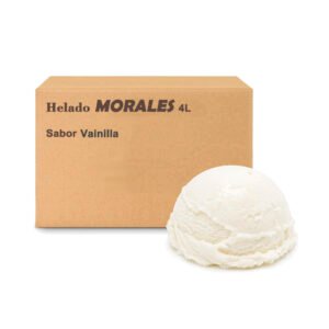 Caja de Helado Morales Sabor Vainilla 4L