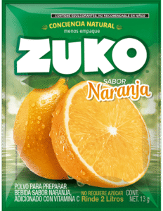 Refresco Zuko de Naranja 13g
