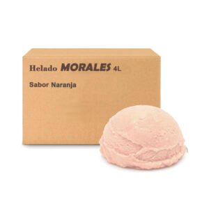 Caja de Helado Morales Sabor Naranja 4L