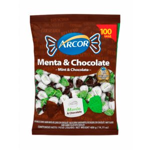 Paquete Caramelos Arcor Menta y Chocolate 100u