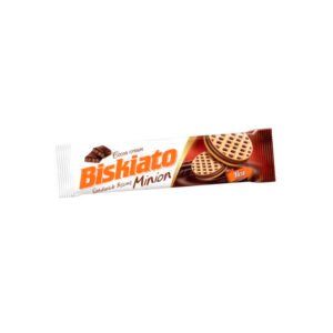 Galleta Simsek Biskiato Minion de Vainilla rellena con CHocolate 60g