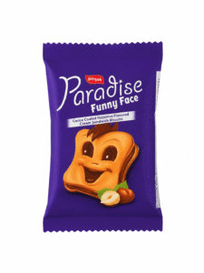 Galleta Simsek Paradise Funny Face Rellena con Avellanas 22g