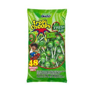 Paquete de Chupa Chupas Tropi Choops Fresh Air 58u 1200g